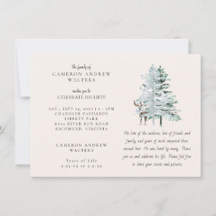Invitation Célébration de la vie des arbres de la forêt