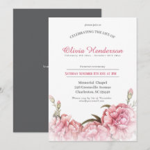 Célébration de la vie des funérailles florales