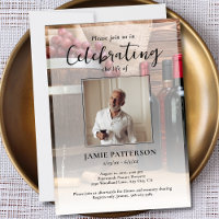 Célébration de la vie d'un connaisseur de vin Phot