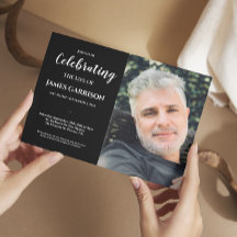 Célébration de la vie en noir blanc avec funéraill