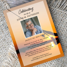 Célébration de la vie Pêche Thème Photo Funéraille