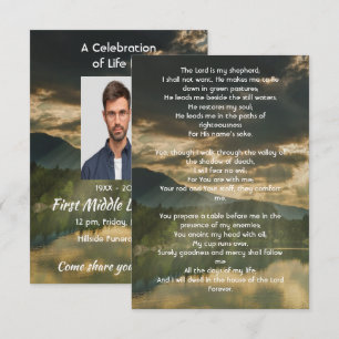 Invitation Célébration de la vie selon le Psaume 23