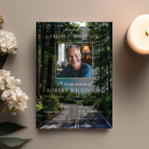 Célébration de la vie sur la route forestière Phot