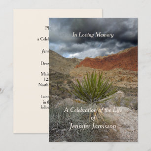 Invitation Célébration de la vie, Tempête de la montagne, Dés