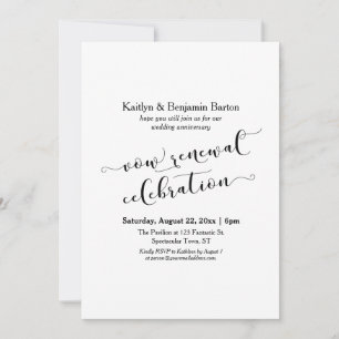 Invitation Célébration de l'anniversaire du Renouvellement de