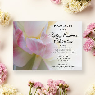 Invitation Célébration de l'équinoxe de printemps de tulipe b