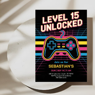 Invitation Célébration de l'équipe de gamers épiques