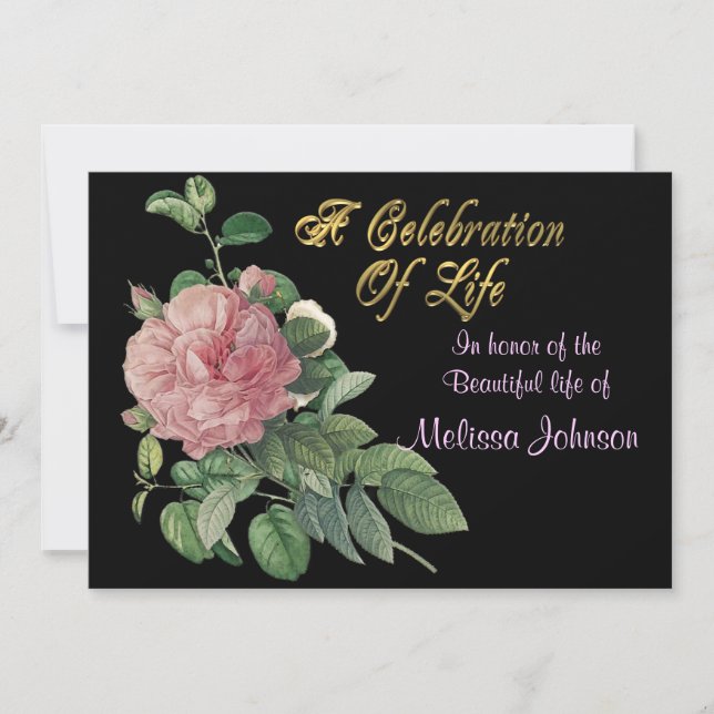 Invitation Célébration de l'invitation à la vie (Devant)