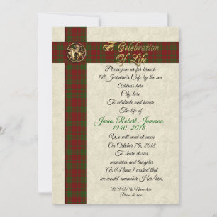 Invitation Célébration de l'invitation à l'homme pour commémo