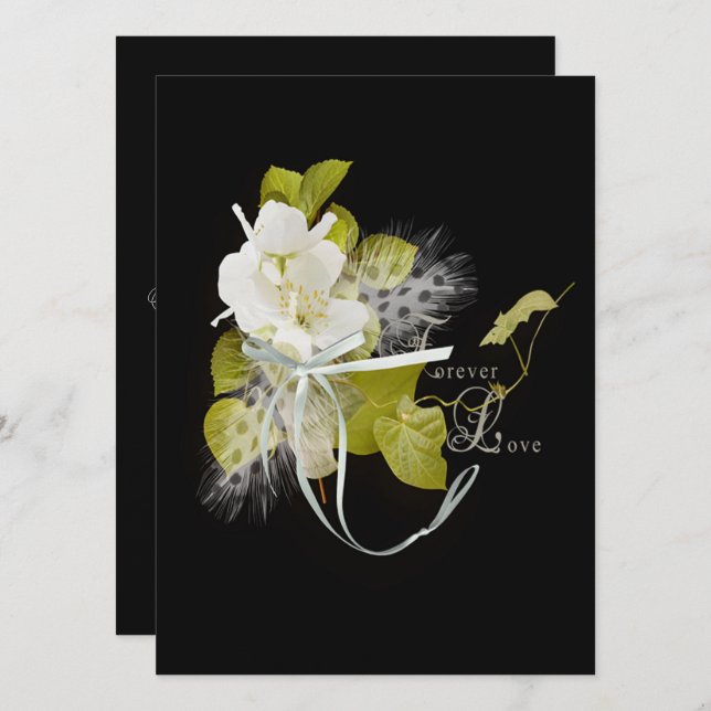 Invitation Célébration de l'Mariage (Devant / Derrière)