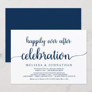 Invitation Célébration de mariage fugace et heureux pour touj