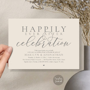 Invitation Célébration de mariage moderne pour un bonheur éte