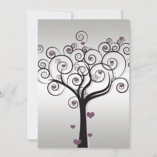 Invitation Célébration de mariage postérieur Argent Violet No