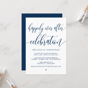 Invitation Célébration de pour toujours heureux, Noir, Élitem