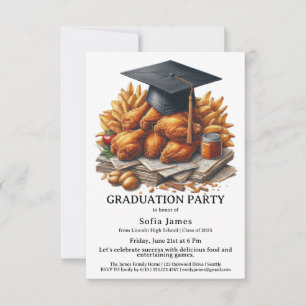 Invitation Célébration de remise de diplômes au poulet frit