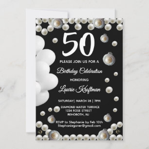 Invitation Célébration des 50 ans de Pearl