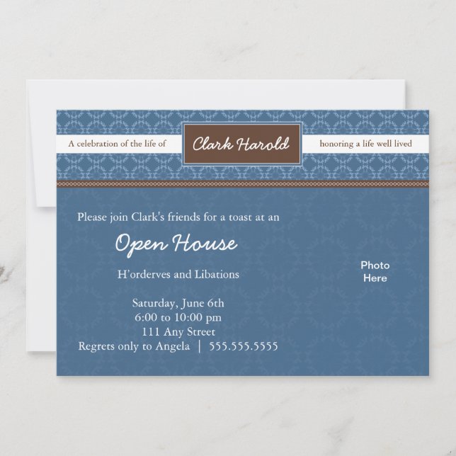 Invitation Célébration d'invitation de la vie (Devant)