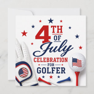 Invitation Célébration du 14 juillet pour golfeur 