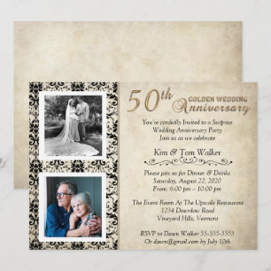 Invitation Célébration du 50e anniversaire de mariage