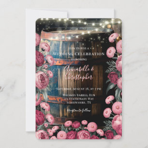 Invitation Célébration du Mariage de canon à whisky extérieur