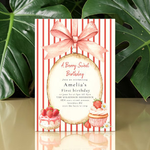 Invitation Célébration du premier anniversaire de la douce fr