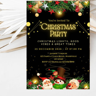 Invitation Célébration festive des Fêtes