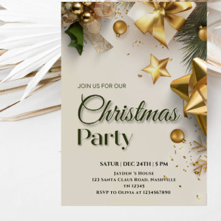 Invitation Célébration festive des Fêtes