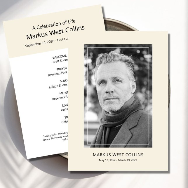 Invitation Célébration imprimable de la vie Photo complète (Créateur téléchargé)