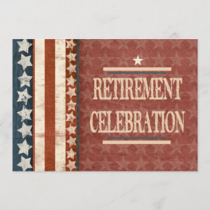 Invitation Célébration militaire patriotique de retraite de