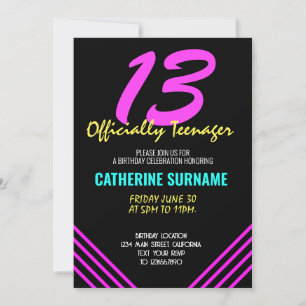 Invitation Célébration officielle des 13 ans