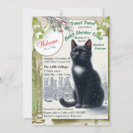 Invitation Célébrations d'hiver dans la neige, avec Kittens