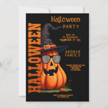 Célèbre fête d'Halloween avec citrouille mignonne