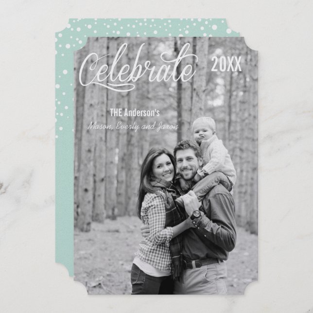 Invitation Célébrer La Saison (Devant / Derrière)