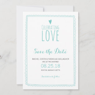 Invitation Célébrer l'amour Mariage