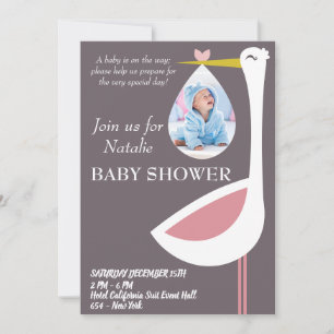 Invitation Célébrer l'Arrivée de Votre Petit Miracle !