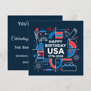 Invitation Célébrer le 250e anniversaire de l'Amérique