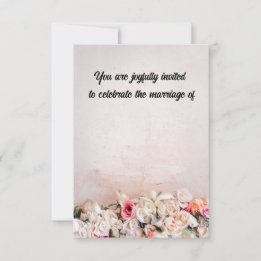 Invitation Célébrer le Mariage