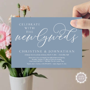 Invitation Célébrez avec les jeunes mariés, dîner Mariage