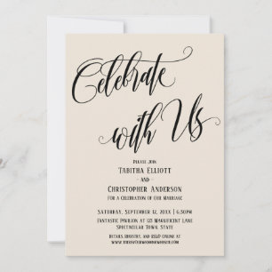 Invitation Célébrez avec nous Elaborer Script Cream