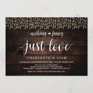 Invitation Célébrez avec nous, Guirlande Lumineuse, Mariage e