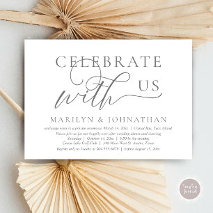 Invitation Célébrez avec nous Mariage Fugue Noces Danse