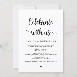 Invitation Célébrez avec nous, Police noire, Mariage en fuite