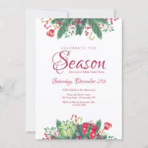 Invitation Célébrez la Maison Ouverte de Fêtes de Saison