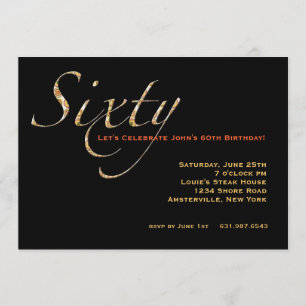 Invitation Célébrez l'invitation 60