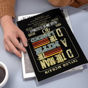 Invitation Célébrez n'importe quel âge : l'homme, la légende,