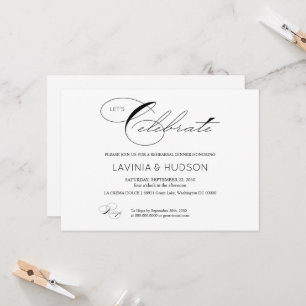 Invitation Célébrons la calligraphie élégante