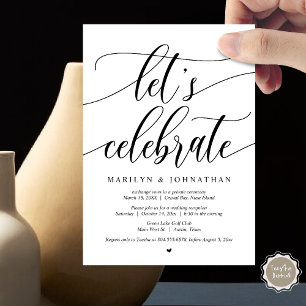 Invitation Célébrons la Fuite de Noces