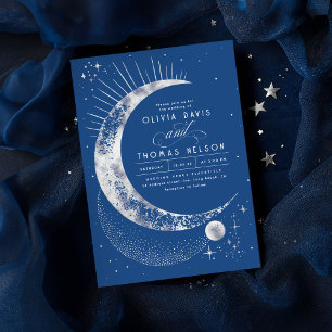 Invitation Céleste mystique lune étoile Mariage Boho de nuit