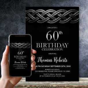 Invitation Celtic Knot 60e fête d'anniversaire