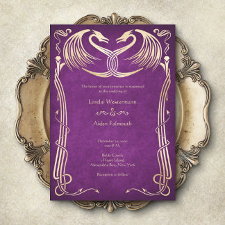 Invitation Celtic Viking Dragon Mariage